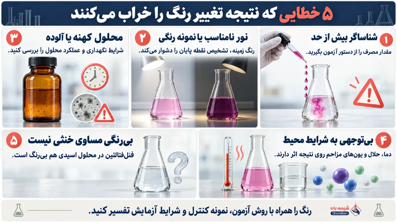 پنج خطایی که نتیجه تغییر رنگ را خراب میکنند